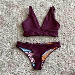 Maaji Sangria Sublime Reversible Bikini Top & Cheeky Bottom.